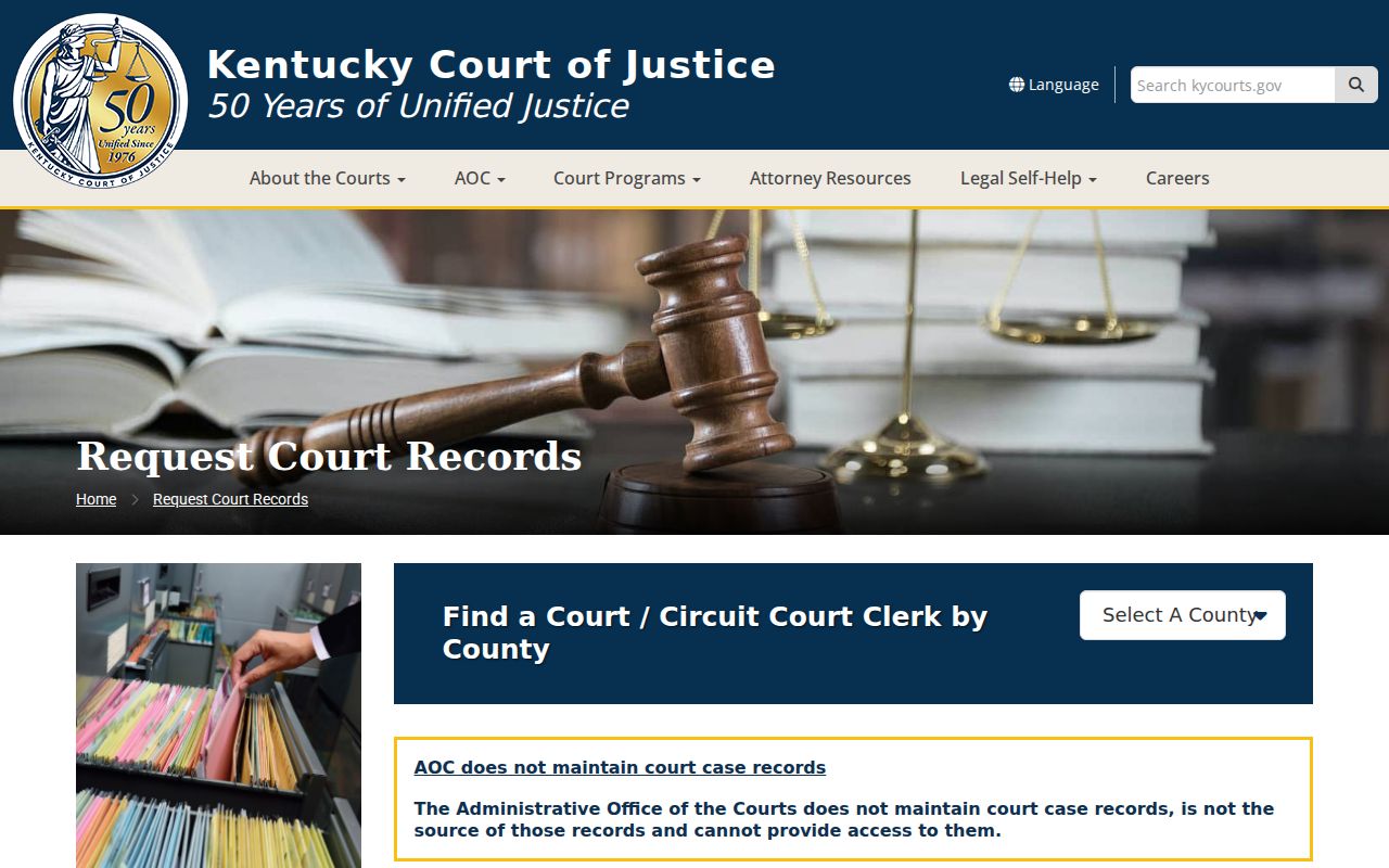 Jefferson County criminal court records request information